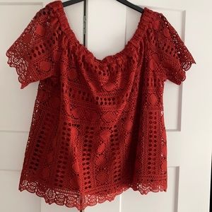 Anthropologie Off the Shoulder Top
